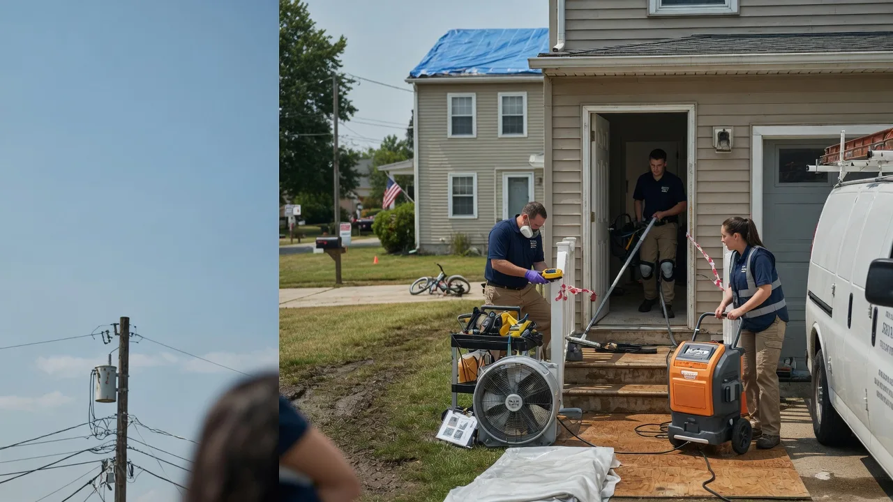Water Damage Repair in Hallieford, VA near me